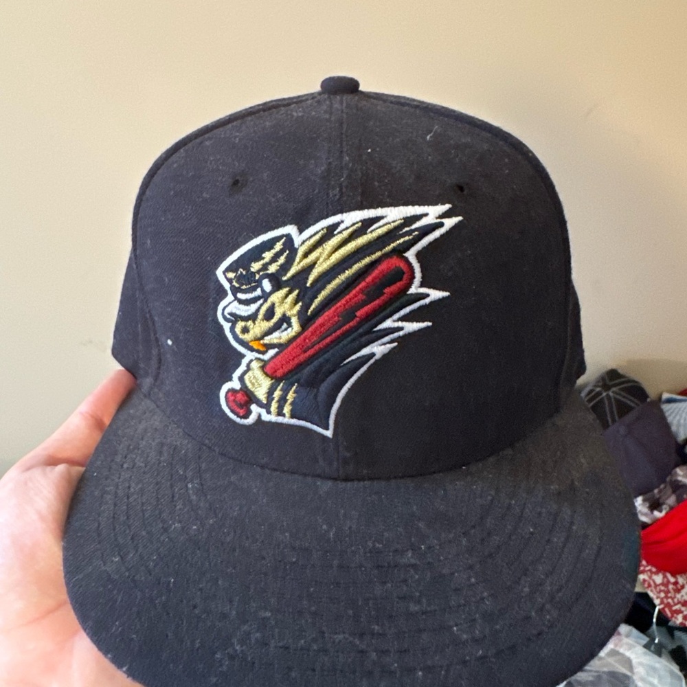 Navy Railriders Baseball Hat with Embroidered Logo Size 7 3/8